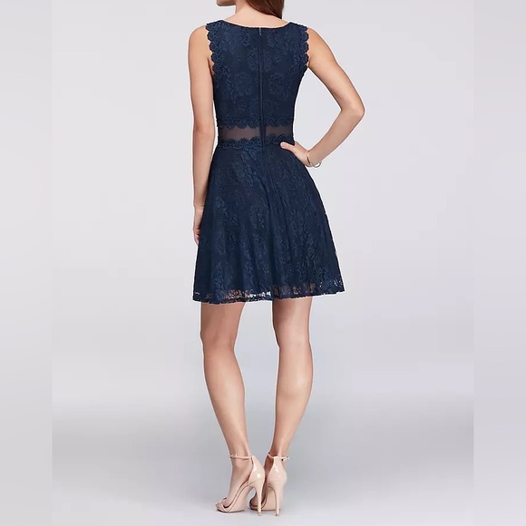 CITY TRIANGLES Scalloped Lace A-Line Dress - Picture 2 of 15